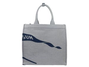 Burberry Navy EKD Canvas Tote Bag Mit Münzetui