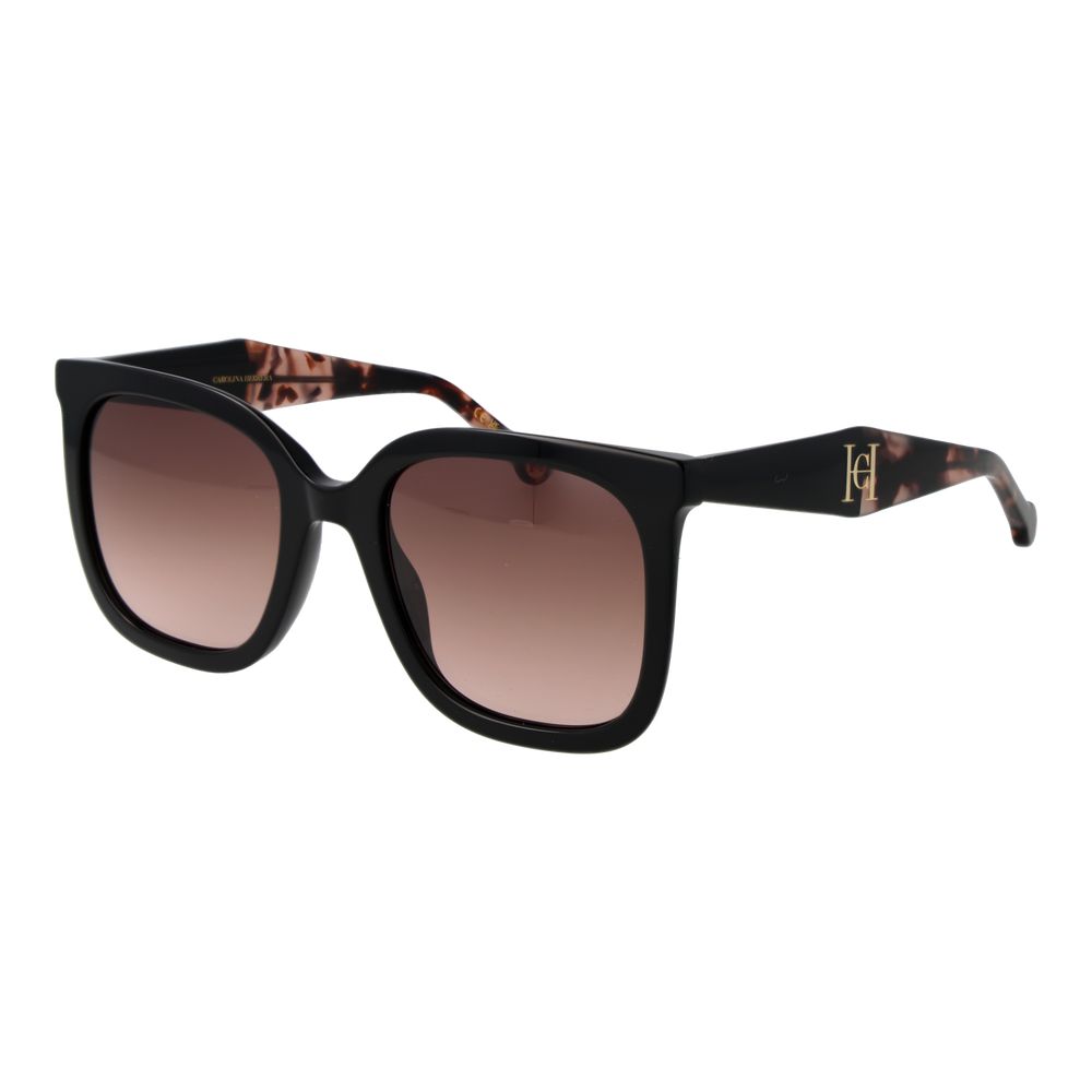 Carolina Herrera Schwarze Sonnenbrille aus Acetat