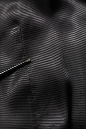 Dolce & Gabbana Schwarze Wollweste mit schmaler Passform