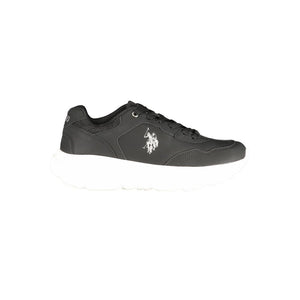 U.S. POLO ASSN. Schwarzer Damen-Sneaker aus Polyurethan