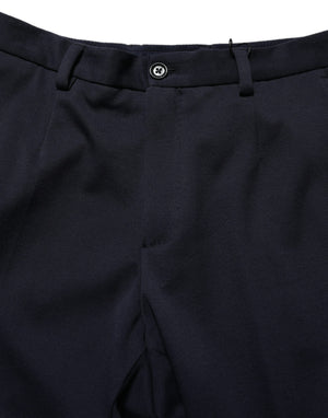 Dolce & Gabbana Schwarze Baumwollhose mit schmal zulaufendem Bein