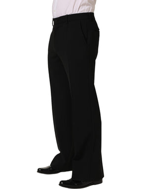 Dolce & Gabbana Schwarze Wollhose im geraden Schnitt für Herren