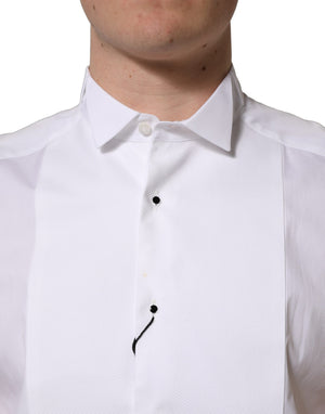 Dolce & Gabbana Weißes ärmelloses MARTINI Hemd aus Baumwolle für Herren