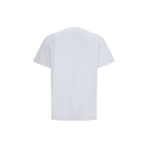 Ganni Weißes Baumwoll-T-Shirt