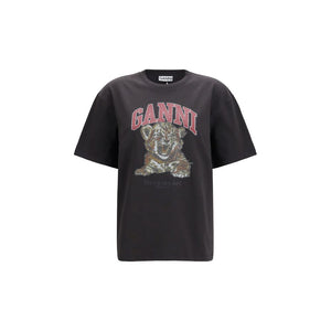 Ganni Schwarzer Baumwoll-Sweatshirt