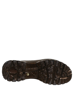 Dolce & Gabbana Herren-Gummistiefel aus Bronze-PVC zum Reinschlüpfen