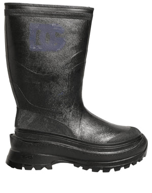 Dolce & Gabbana Schwarze PVC Gummistiefel Herren Schuhe