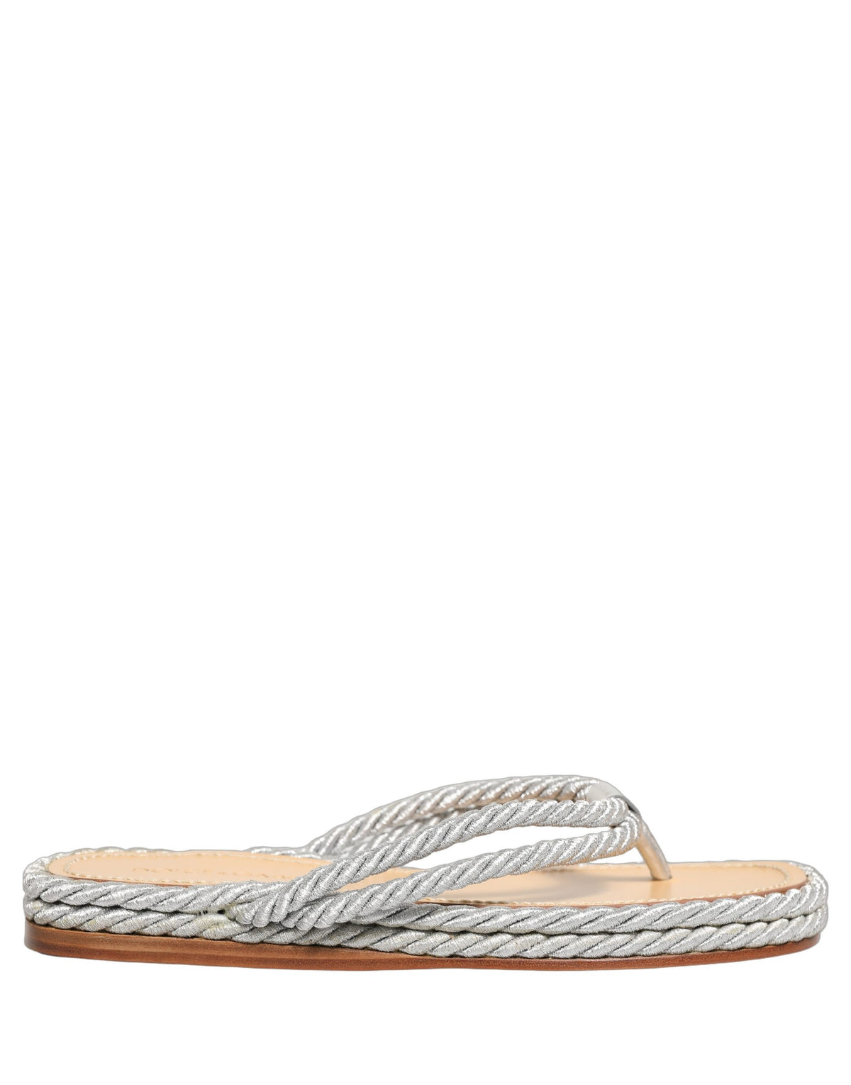 Dolce & Gabbana Sandalen mit Seil-Detail aus Silber