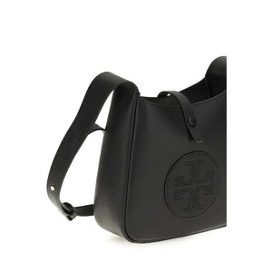 Tory Burch Schwarze Bos Taurus Kalbsleder Schultertasche
