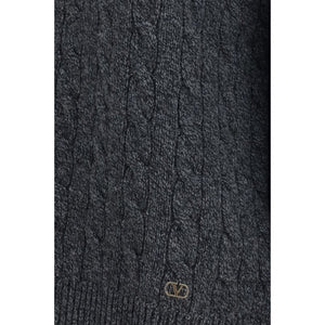 Valentino Garavani Grauer Oves Aries Wollpullover