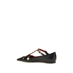 Valentino Garavani Bunte Ziegenleder-Ballerinas
