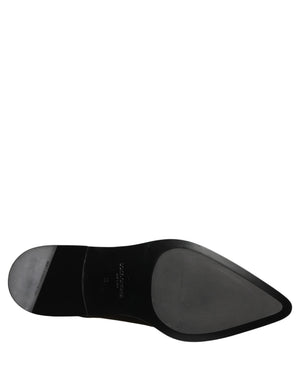 Dolce & Gabbana Schwarze Leder Herren Derby Business-Schuhe