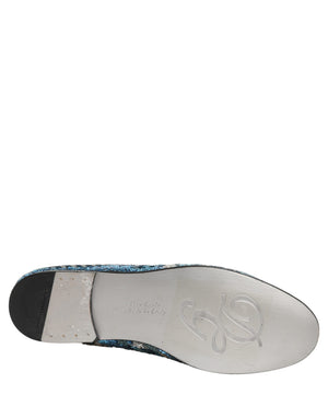 Dolce & Gabbana Multicolor bestickte Loafer mit Pailletten