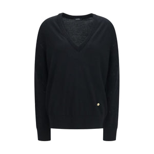 Balmain Pullover aus Wolle Oves Aries in Schwarz