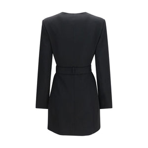Balmain Schwarzer Oves Aries Wollblazer