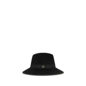 Valentino Garavani Schwarzer Baumwoll-Fedora