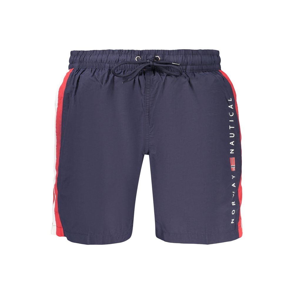 Norway 1963 Blaue Badeshorts aus Polyamid für Herren