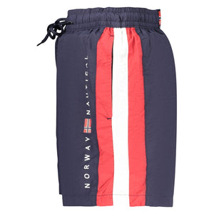 Norway 1963 Blaue Badeshorts aus Polyamid für Herren