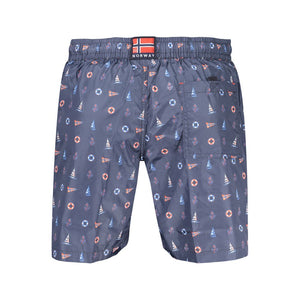 Norway 1963 Blaue Herren-Badeshorts aus Polyester