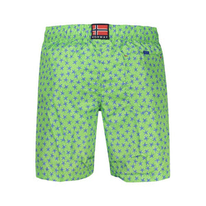 Norway 1963 Grüne Badeshorts aus Polyester für Herren