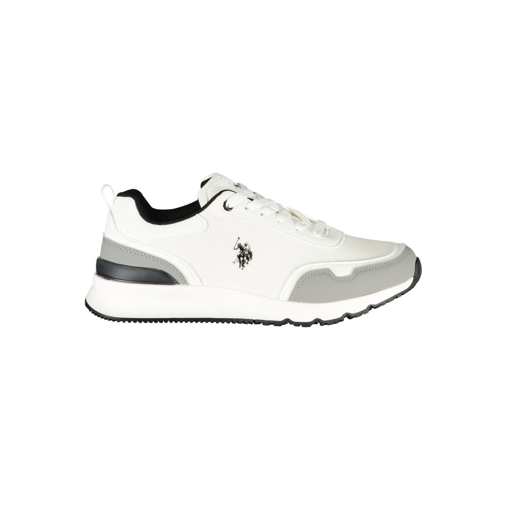 U.S. POLO ASSN. Weiße Sneaker aus Polyester im Athletic-Stil