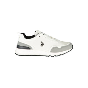U.S. POLO ASSN. Weiße Sneaker aus Polyester im Athletic-Stil
