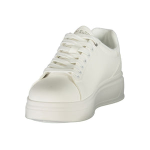 U.S. POLO ASSN. Weiße Sneaker aus Polyester im Athletic-Stil
