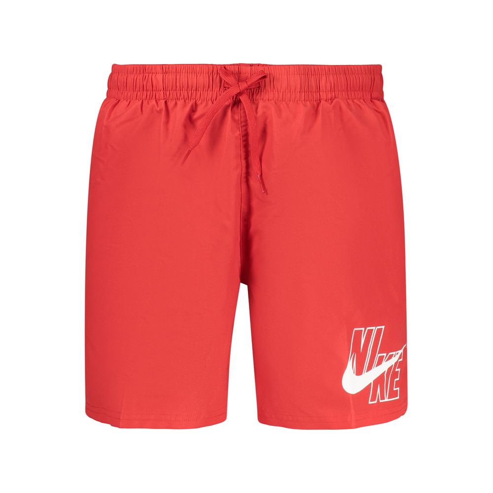 Nike Herren-Badeshorts aus rotem Polyester