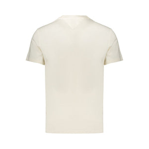 Tommy Hilfiger Bianco Baumwoll-T-Shirt für Herren