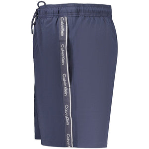 Calvin Klein Blaue Herren-Badeshorts aus Polyester