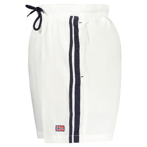 Norway 1963 Weiße Badeshorts aus Polyamid