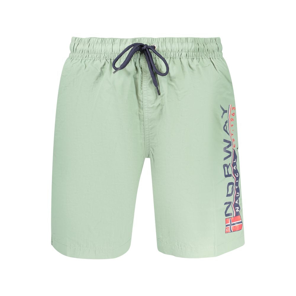 Norway 1963 Grüne Badeshorts aus Polyamid