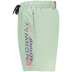 Norway 1963 Grüne Badeshorts aus Polyamid