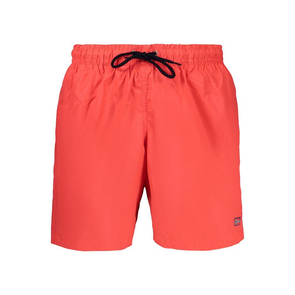 Norway 1963 Rote Badehose aus Polyamid für Herren