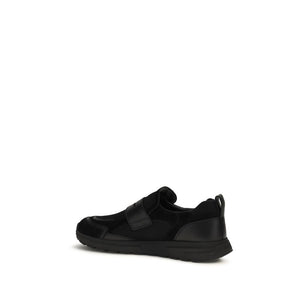 Prada Schwarze Bos Taurus Kalbsleder Sneaker