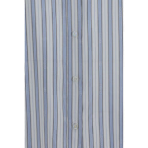 Gucci Blaues Seidenhemd