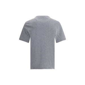 Brunello Cucinelli Graues Baumwoll-T-Shirt