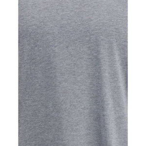 Brunello Cucinelli Graues Baumwoll-T-Shirt