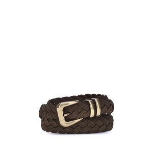 Brunello Cucinelli Brauner Kalbsleder Bos Taurus Regular Gürtel