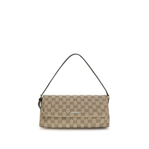 Gucci Braune Stoffhandtasche