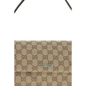 Gucci Braune Stoffhandtasche