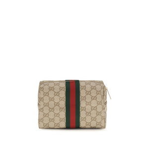 Gucci Beige Stoff-Portemonnaie