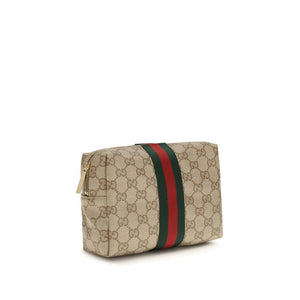 Gucci Beige Stoff-Portemonnaie