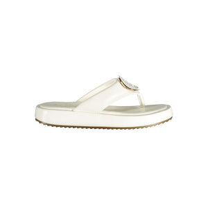 Laura Biagiotti Weiße Damen-Sandalen aus Polyurethan