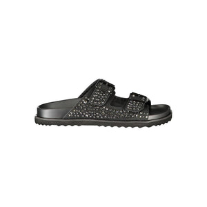 Laura Biagiotti Schwarze Polyethylen-Sandale