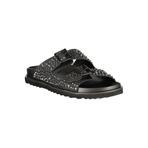 Laura Biagiotti Schwarze Polyethylen-Sandale