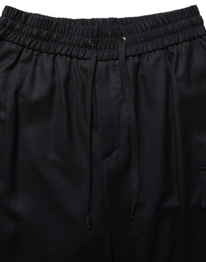 Dolce & Gabbana Schwarze Cargo Jogger Sweatpants mit mittlerer Taille