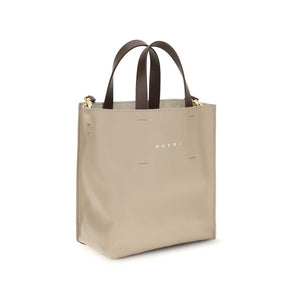 Marni Beige Kalbsleder Bos Taurus Schultertasche
