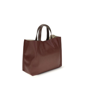 Marni Beige Kalbsleder Bos Taurus Schultertasche