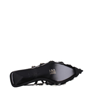 The Attico Schwarze Ballerinas aus Leder